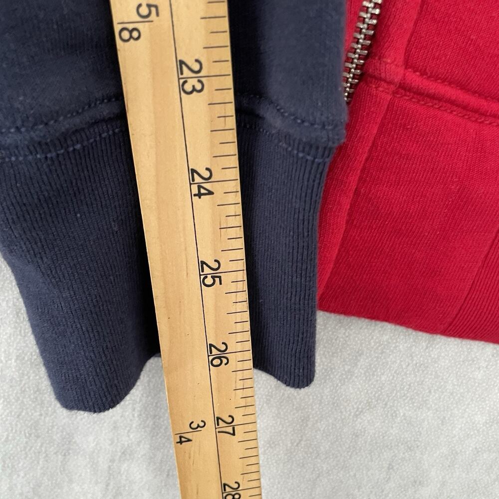 True Religion Sweater Adult XL Red Full Zip Hoodie Buddha Streetwear Mens Y2K - Picture 9 of 10